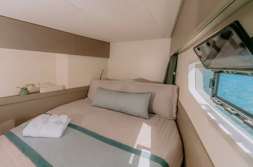 Private cabin aboard the Elba 45